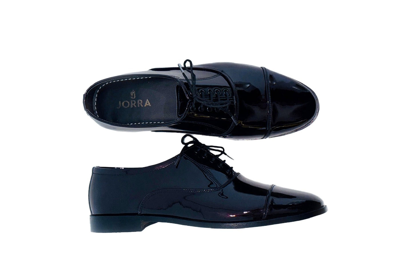 Classic Black Patent Leather Oxford Shoes(4017)